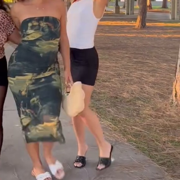 Black  XS Pinstripe Women's Skirt - Picture 8 of 9